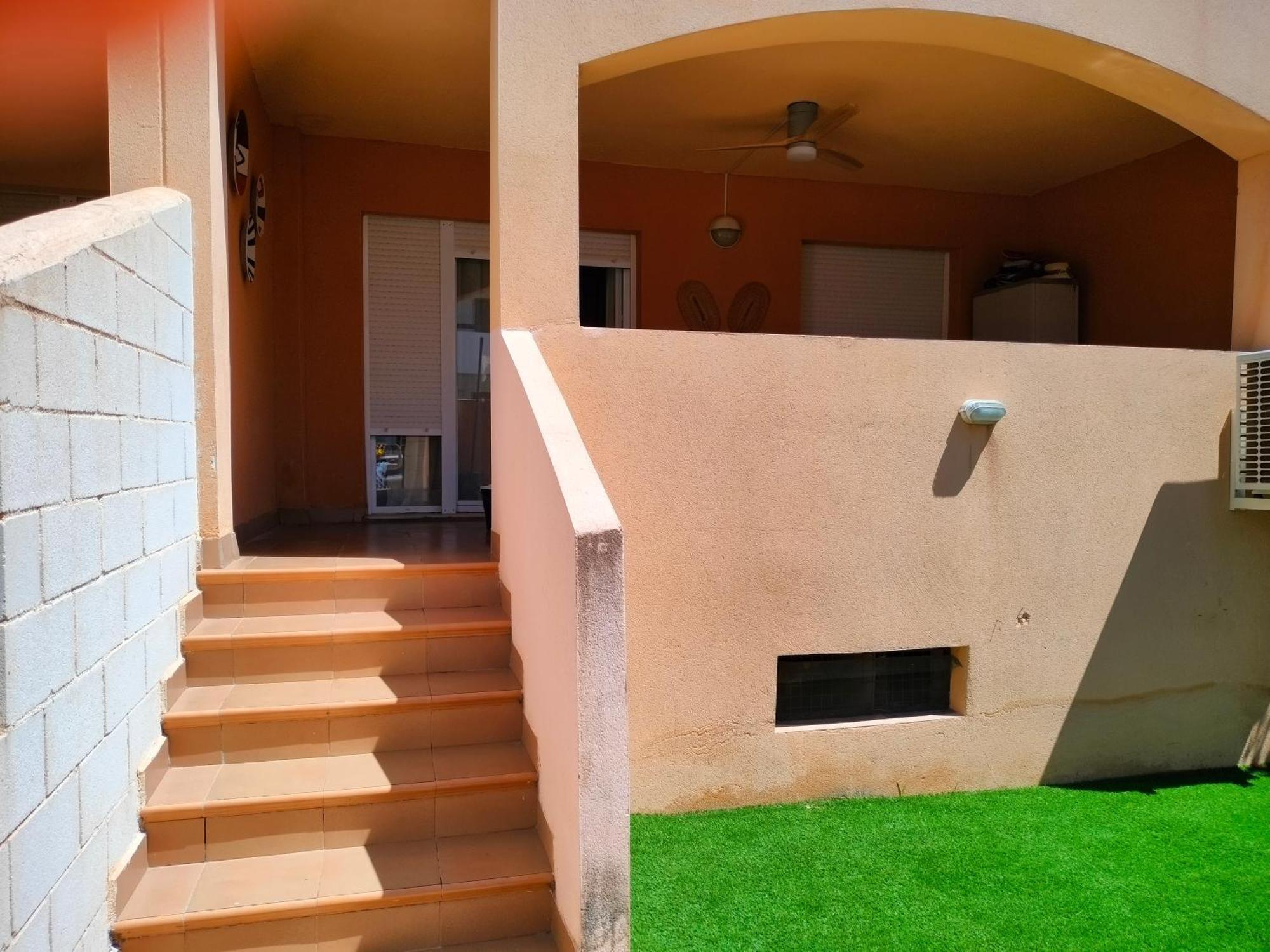 דירות Playas de Vera Bajo Con Jardin A Pie De Playa Y Piscina Comunitaria Con Jacuzzi מראה חיצוני תמונה