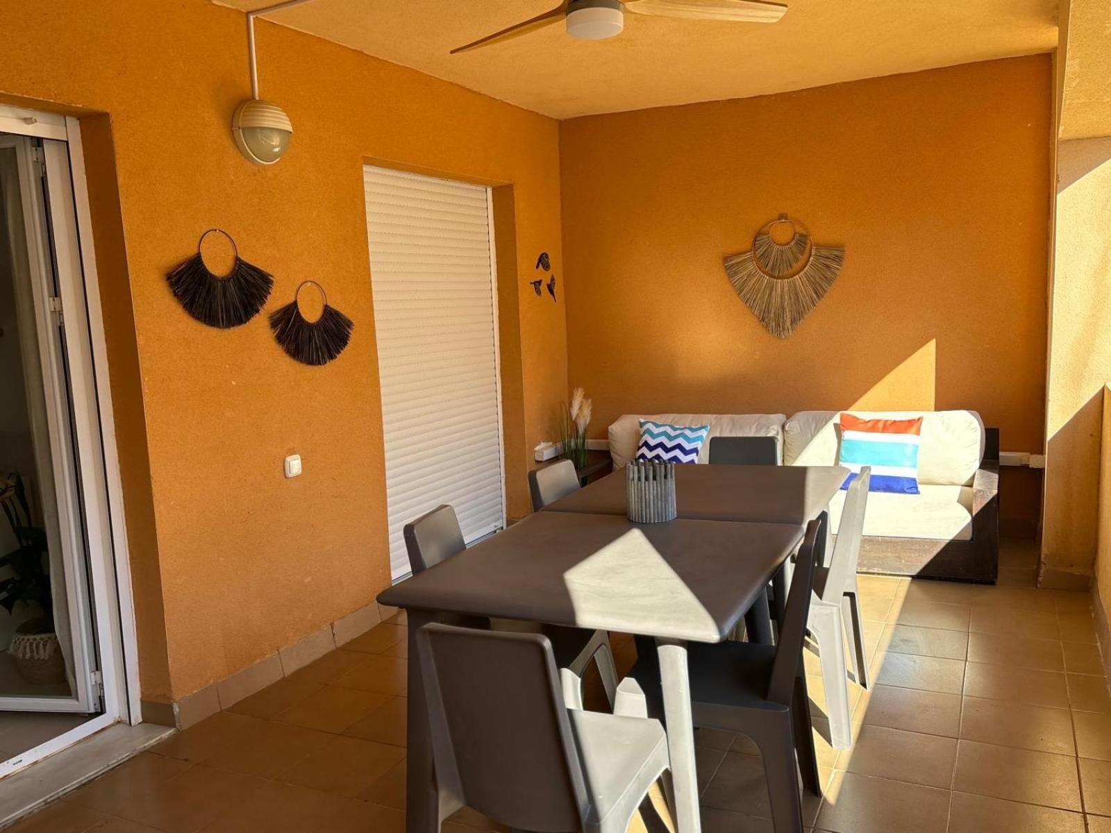 דירות Playas de Vera Bajo Con Jardin A Pie De Playa Y Piscina Comunitaria Con Jacuzzi מראה חיצוני תמונה