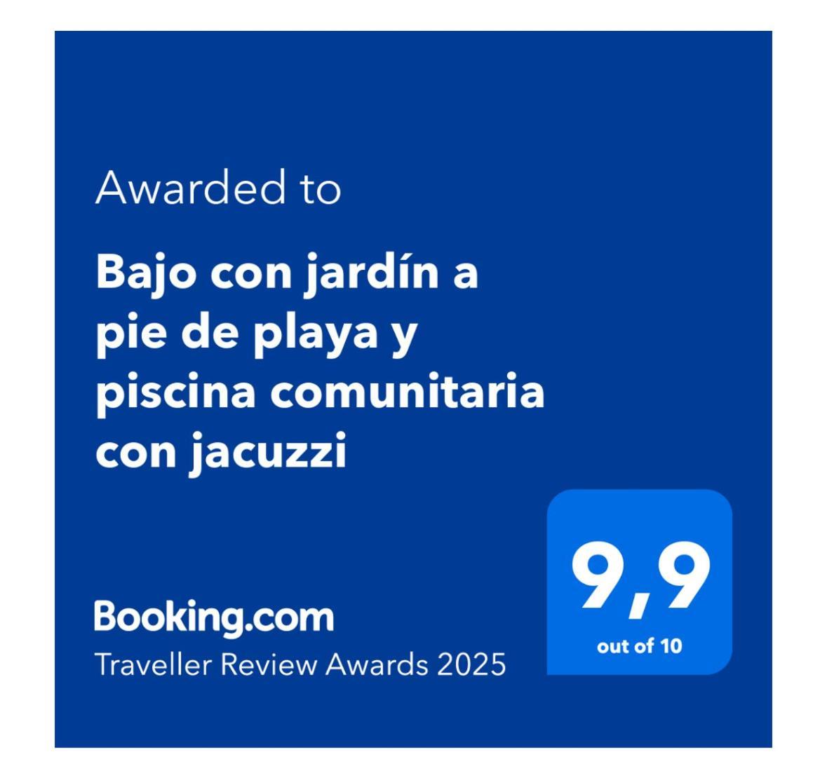 דירות Playas de Vera Bajo Con Jardin A Pie De Playa Y Piscina Comunitaria Con Jacuzzi מראה חיצוני תמונה